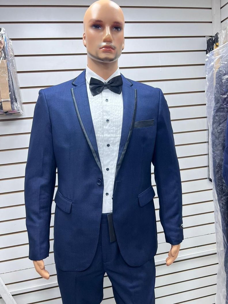 Traje azul Marino de dos Piezas  muy elegante-3