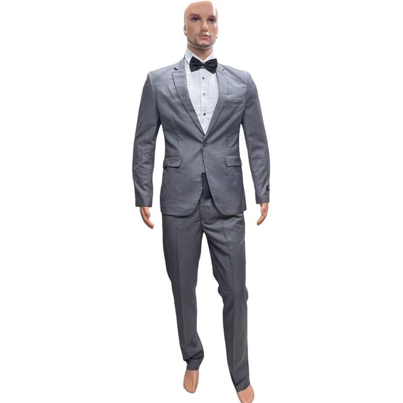 Traje Conjunto versátil gris muy atractivo-0