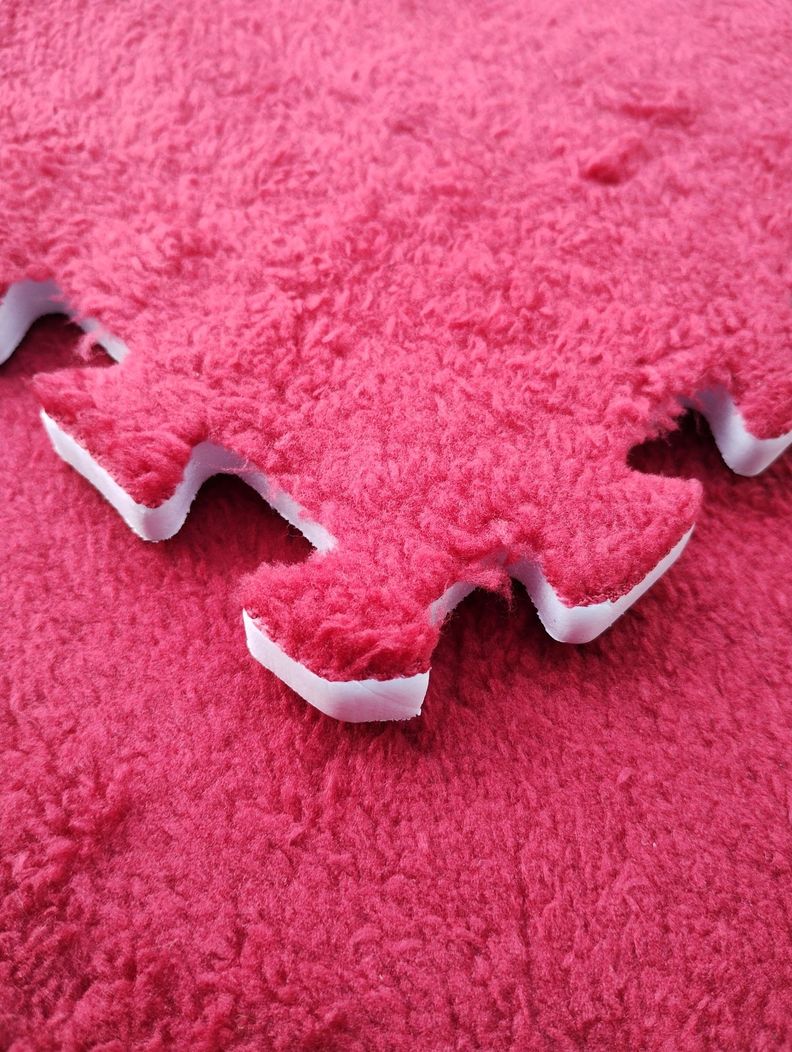 Pack Alfombra con Goma Eva Rompecabezas Didactica - Burdeo-1