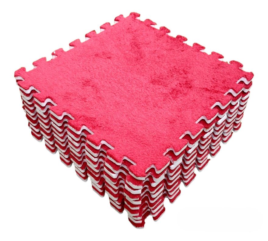 Pack Alfombra con Goma Eva Rompecabezas Didactica - Burdeo-2