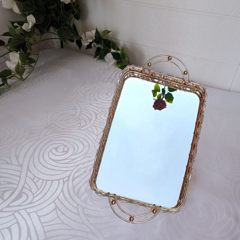 Elegante Pack de Bandeja Rectangular Deco Candy Bar - Metal con Vidrio-5