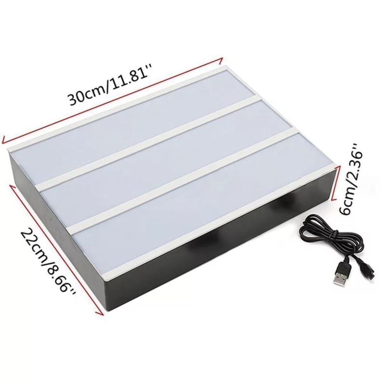 Caja de Luz Led para Mensajes Letras Números y Símbolos - Negro-1