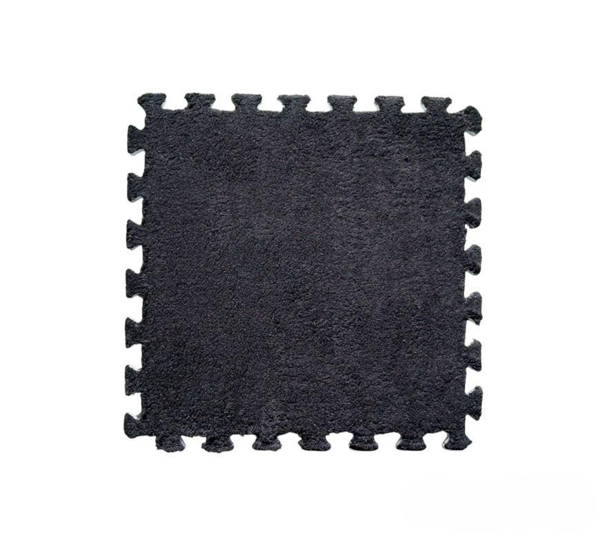 Pack Alfombra con Goma Eva Rompecabezas Didactica - Negro-3