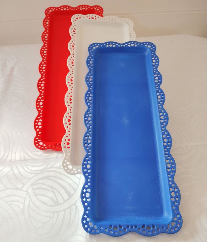 Pack 3 Bandejas Rectangular Para Pasteles - Chileno-1