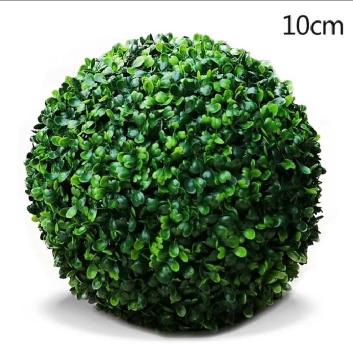 Pack 2 Mini Florero Con Base y Bola de Césped-2