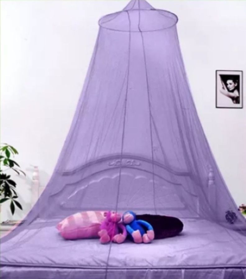 Malla Mosquitera Cerrada Para Cuna y Cama 1 Plaza - Lila-0