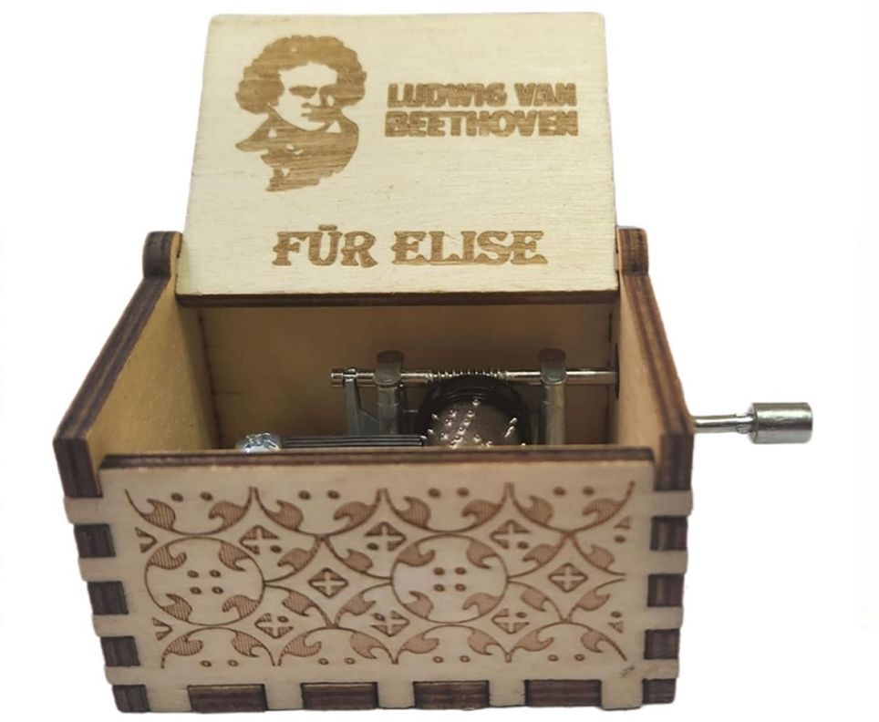 BEETHOVEN  FUR ELISE CAFE CAJA MUSICAL -0