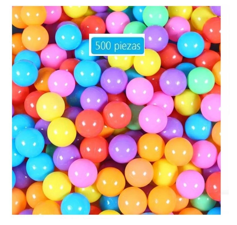 PACK DE 500 PELOTAS PLASTICAS PARA NIÑOS 5.5 CM-1