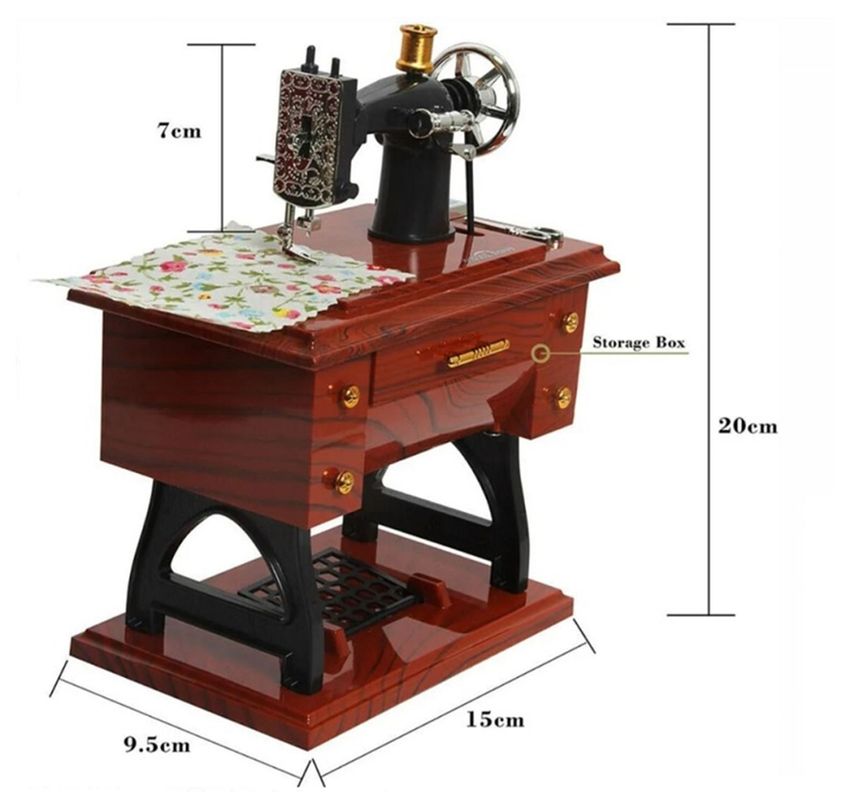 CAJA MUSICAL MINI MAQUINA DE COSER VINTAGE-1