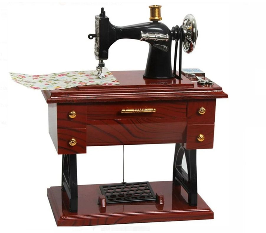 CAJA MUSICAL MINI MAQUINA DE COSER VINTAGE-0