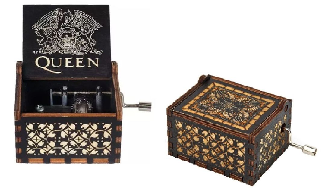 QUEEN BOHEMIAN RHAPSODY caja musical Negro