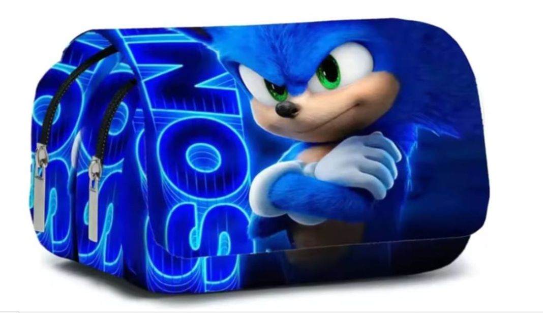 ESTUCHE DE PERSONAJE ANIMADO SONIC-0