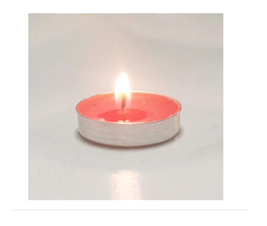 SET DE 50 VELAS TEA LIGHT 0.9 X 3.5 CM ROJA-1