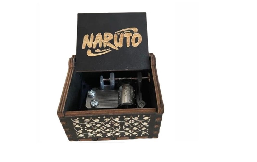 CAJA MUSICAL NARUTO NEGRA