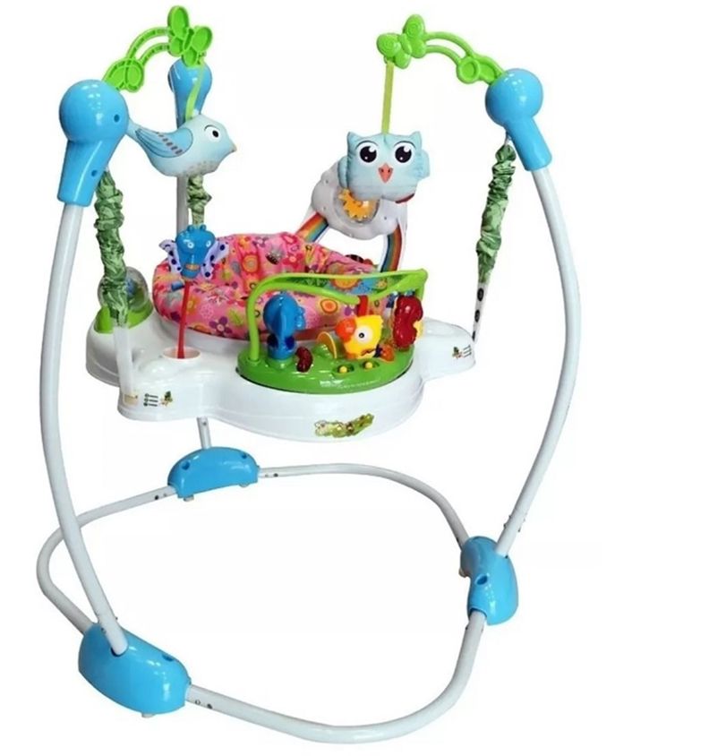 CENTRO DE ACTIVIDADES BABY JUMP GIRO 360 ROSADO PARA BEBES-0
