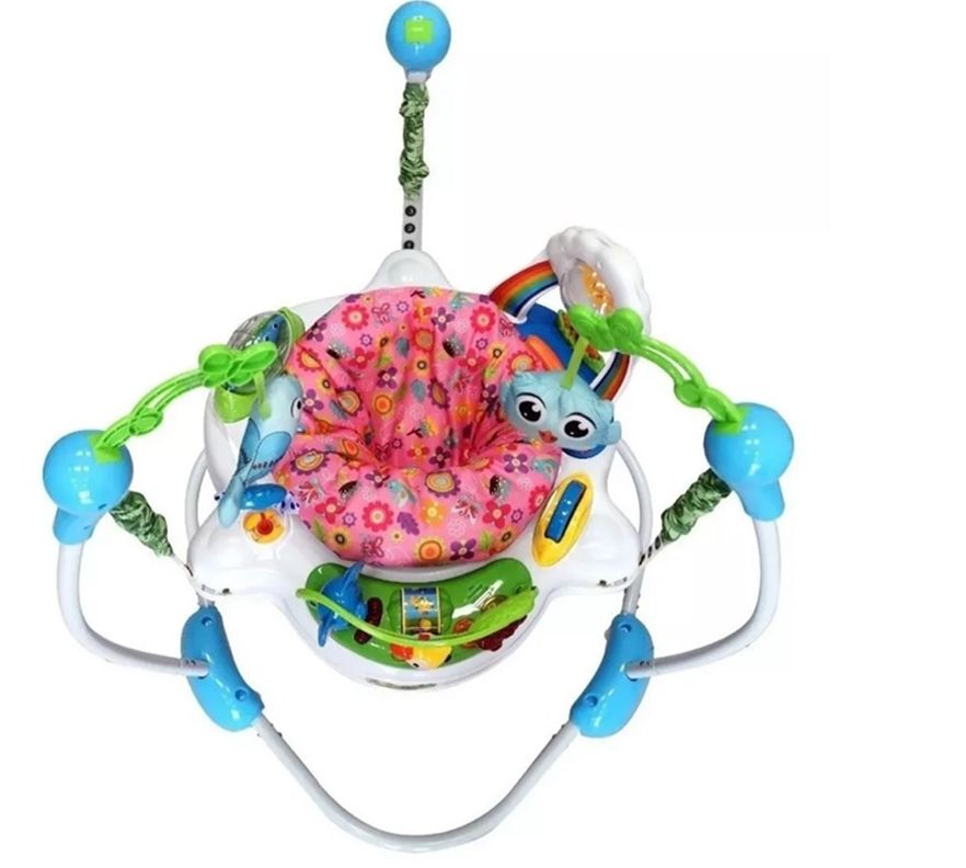 CENTRO DE ACTIVIDADES BABY JUMP GIRO 360 ROSADO PARA BEBES-1