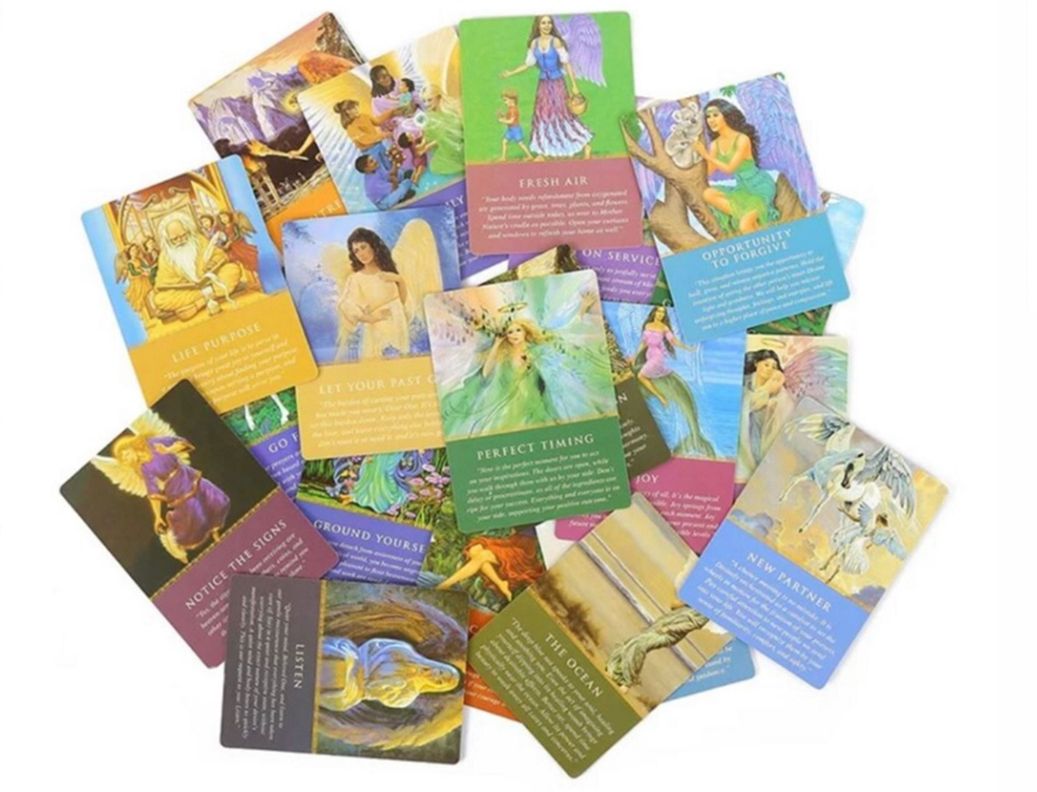 JUEGO DE 44 CARTAS DE ORACULO GUIA DIARIA DE LOS ANGELES-1