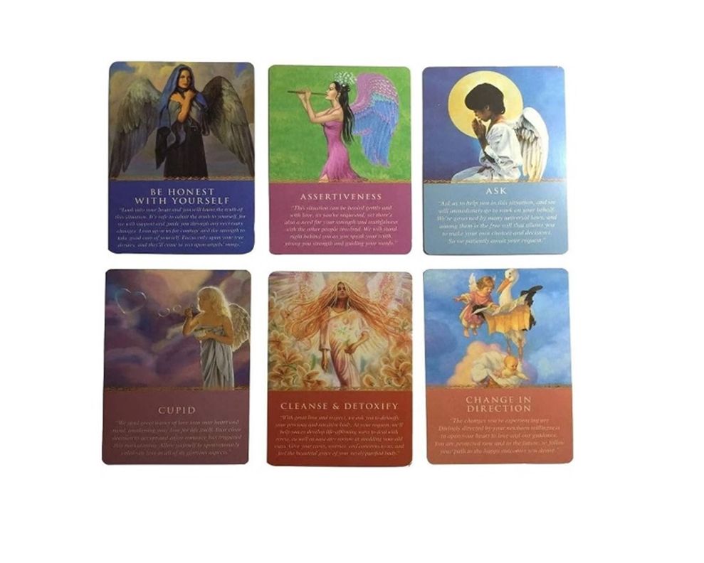 JUEGO DE 44 CARTAS DE ORACULO GUIA DIARIA DE LOS ANGELES-2
