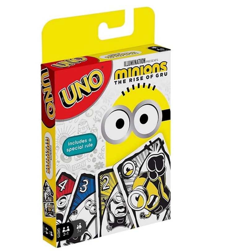 JUEGO DE 112 CARTAS UNO MINIONS THE RISE OF GRU-0