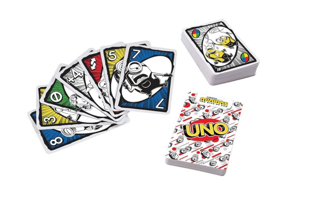 JUEGO DE 112 CARTAS UNO MINIONS THE RISE OF GRU-1