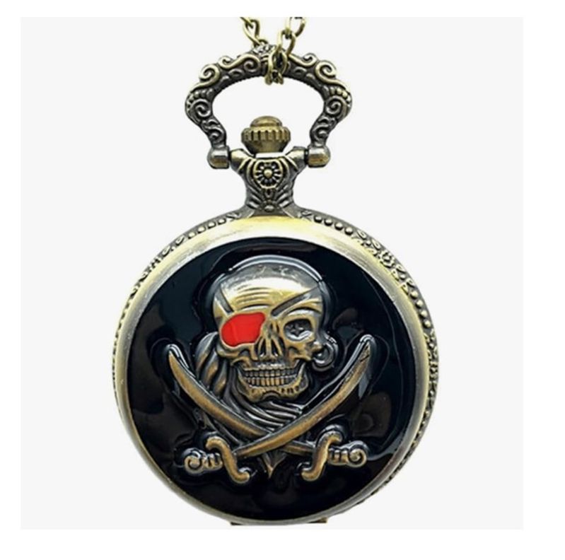 RELOJ DE BOLSILLO PIRATA VINTAGE-0