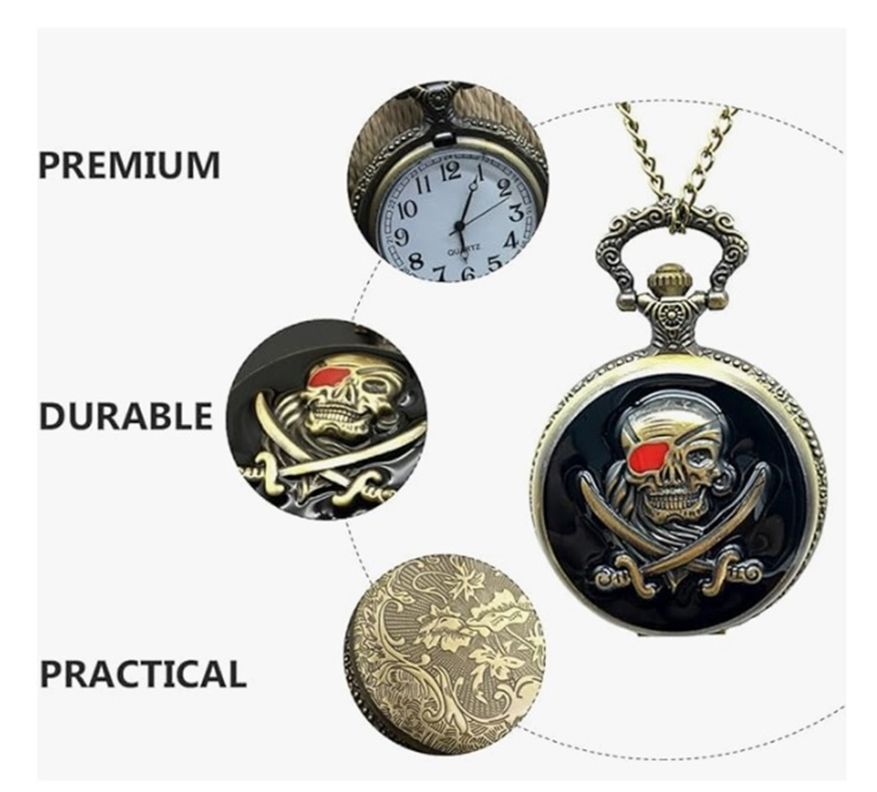 RELOJ DE BOLSILLO PIRATA VINTAGE-1