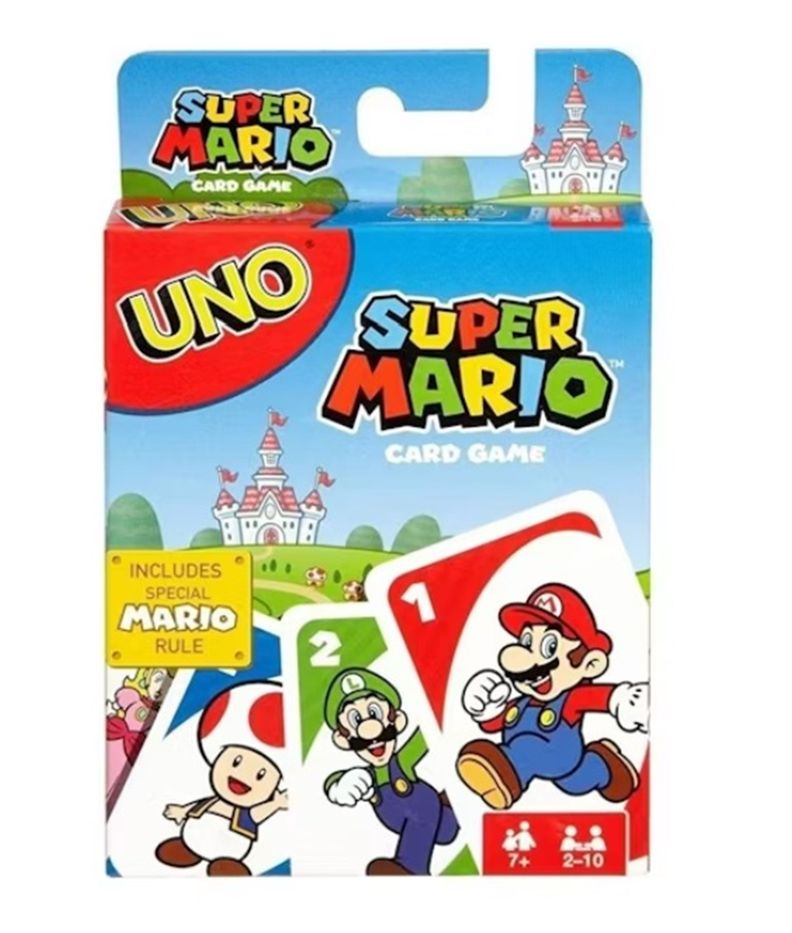 JUEGO DE 112 CARTAS UNO SUPER MARIO BROSS-0