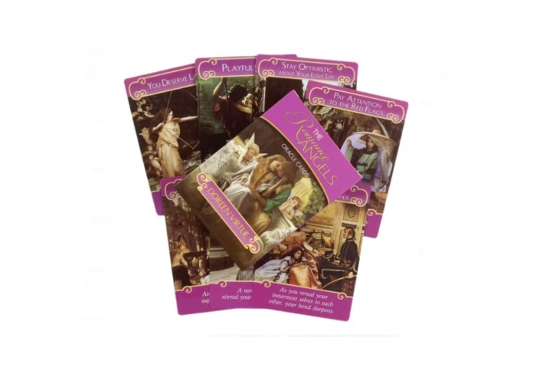 JUEGO DE 44 CARTAS ORACULO THE ROMANCE ANGELS-0