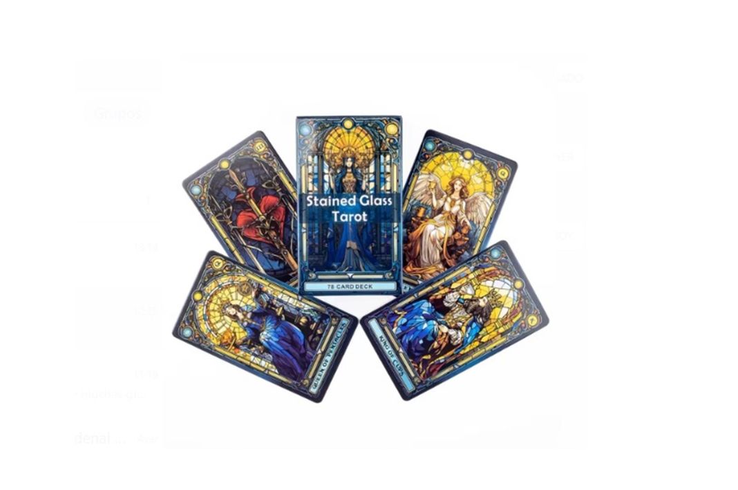 Stained Glass Tarot Alternativo Rider Waite 78 Cartas-3