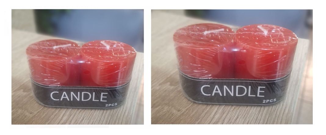 PACK DE 2 VELAS CIRIOS ROJOS  DE 5 X 5-1