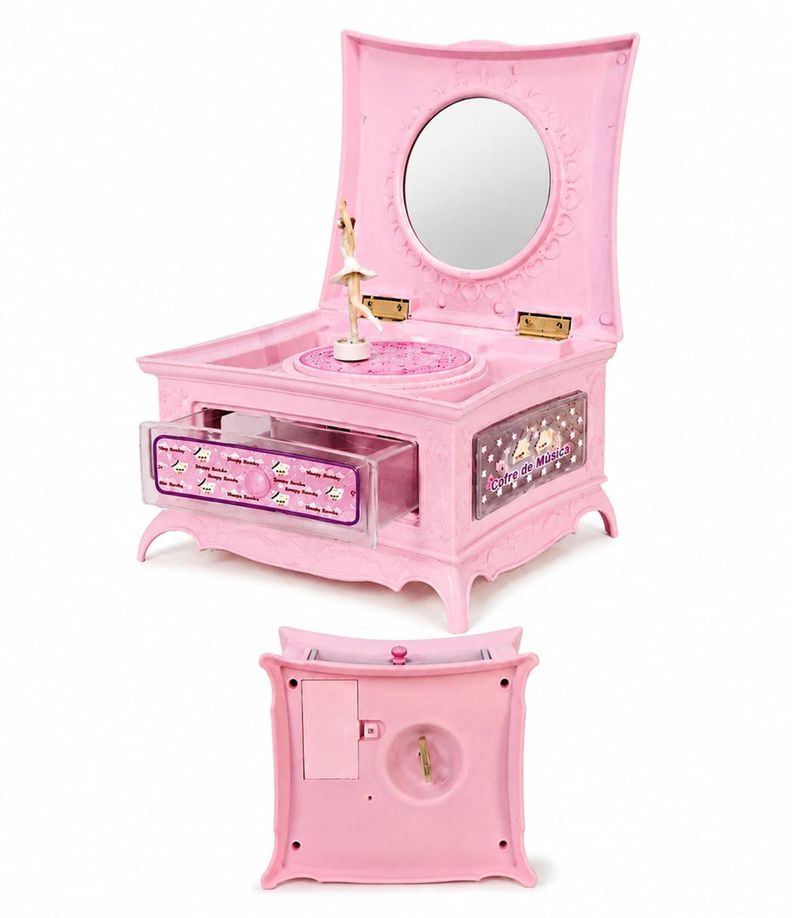 CAJA MUSICAL CON BAILARINA  JOYERO Y LUCES