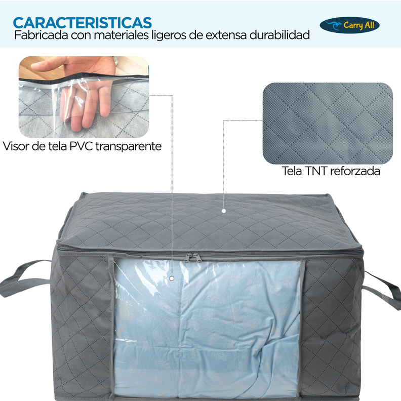 Pack 3 Bolsas Organizadoras Almacenaje Jumbo 90 Litros-2