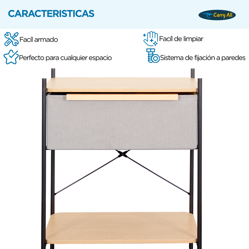 Velador 2 Niveles Carry All® Línea Minimalist -4