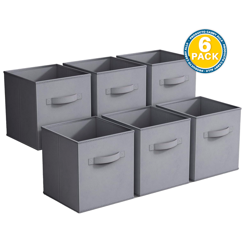 Pack 6 Cajas Cubo Organizadores Plegables Carry All®-0