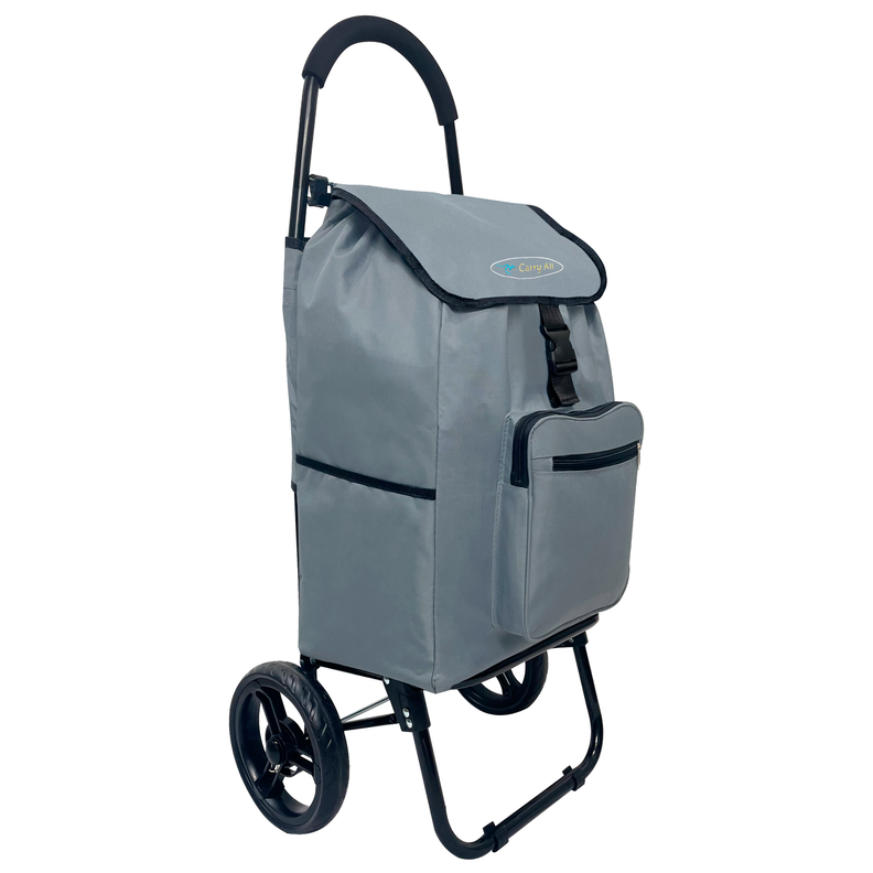 Carrito de Compras  Plegable Carry All® Sidney 55 Litros Tipo Yegua Gris-0