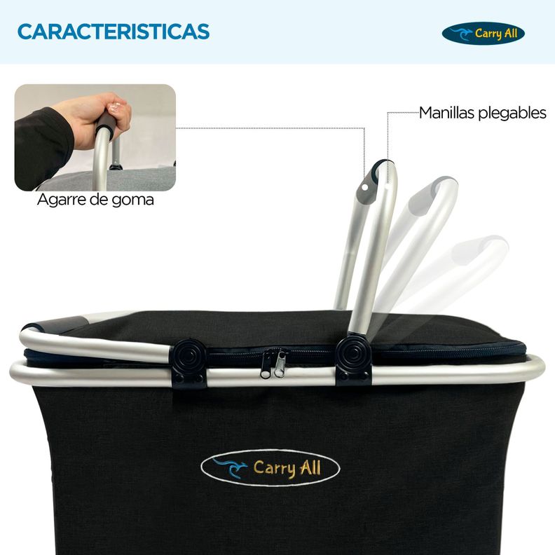 Canasto Cesta Plegable  27 Litros Carry All® -2
