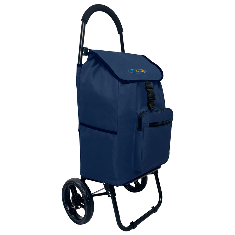Carrito De Compras Plegable Carry All Sidney 55 Litros Carro De Feria Azul-0