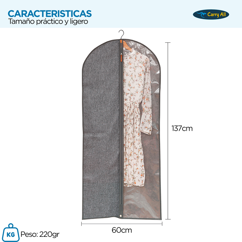 Cubre Traje Funda Ropa Vestidos Carry All® Dress Bag -1