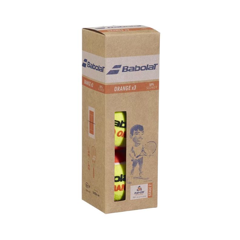 PELOTAS DE TENIS BABOLAT ORANGE X3-0