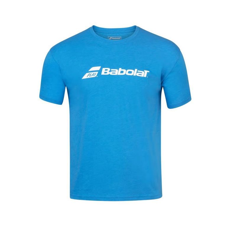 POLERA DE TENIS BABOLAT HOMBRE EXERCISE TEE Celeste M