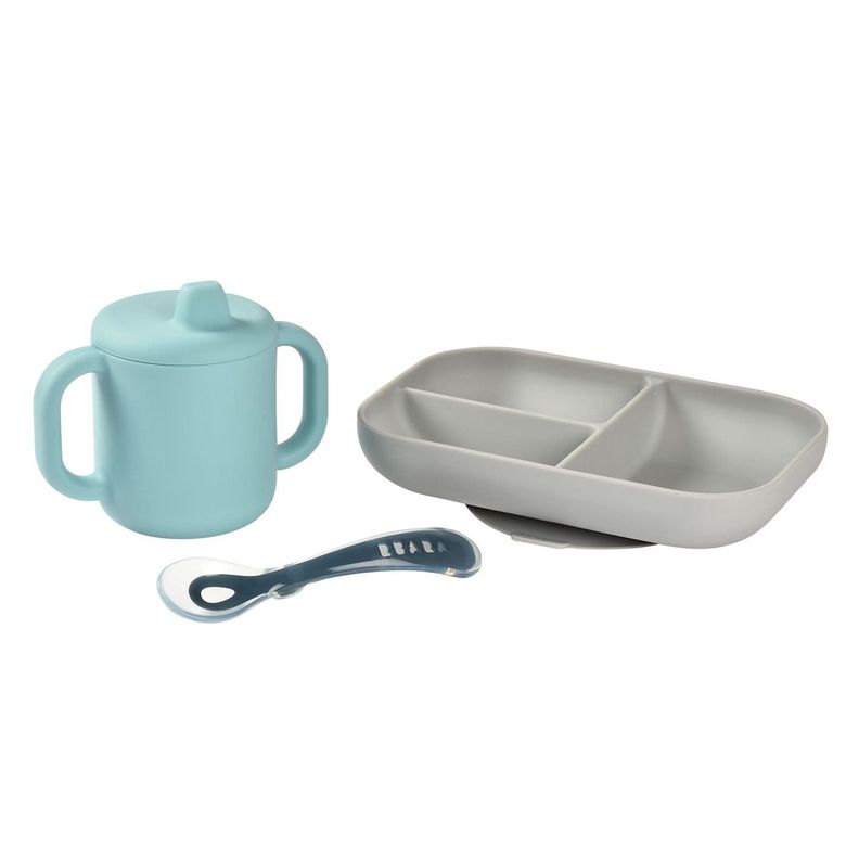Plato y Vaso de Aprendizaje más Cuchara-0