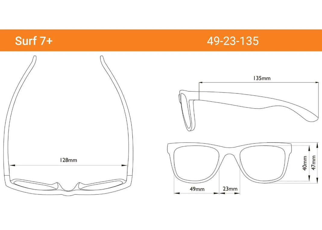 Lentes De Sol Para Niños Surf +7 Rosado-2