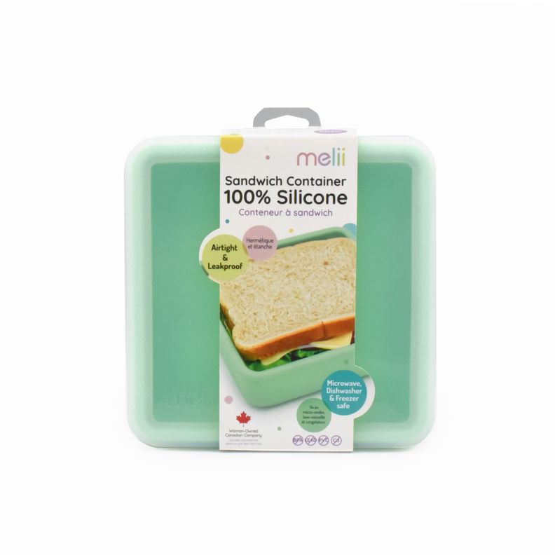 Contenedor De Silicona Para Sandwich Verde-2