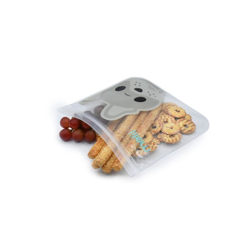 Pack de 4 Bolsas Reutilizables Para Snacks Bulldog-Tiburón-1