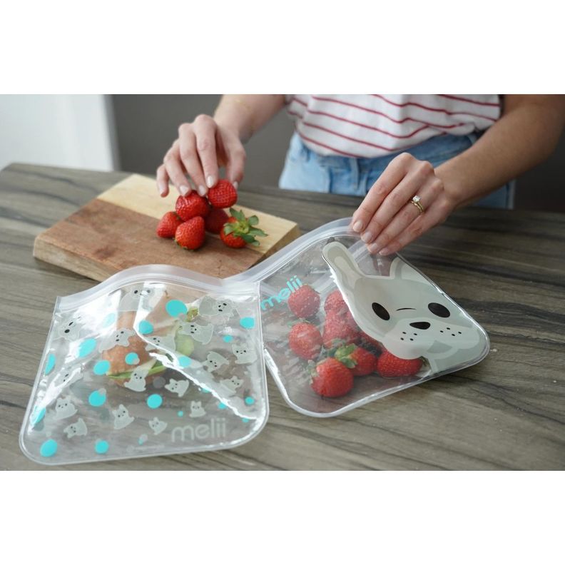 Pack de 4 Bolsas Reutilizables Para Snacks Bulldog-Tiburón-5