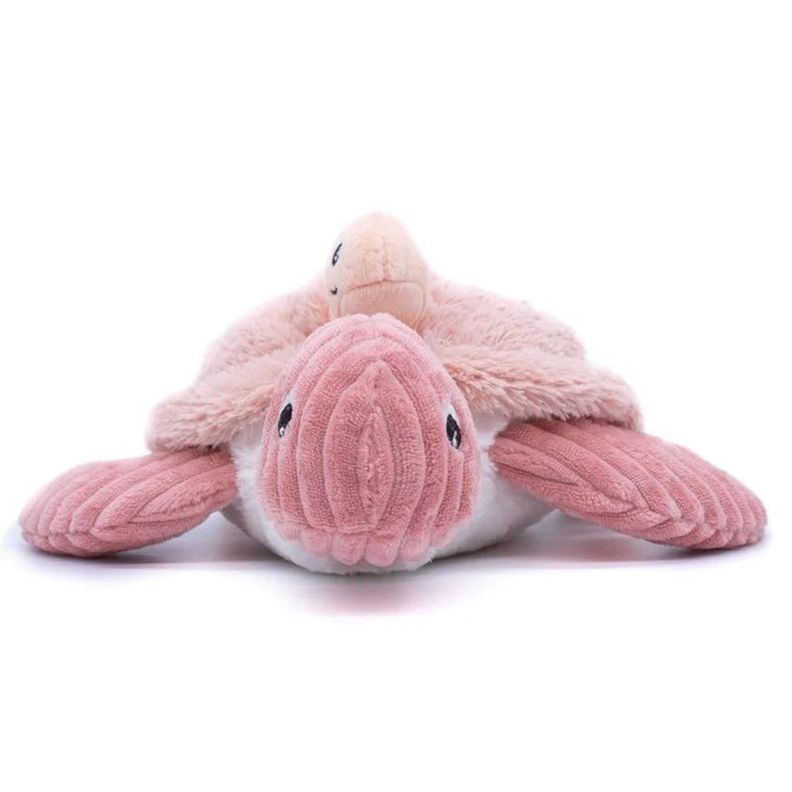 Peluche Tortuga Sauvenou Mama y Bebe - Rosa Rosado