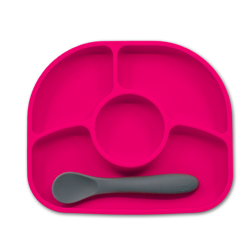 Set De Plato Y Cuchara De Silicona Yümi-0