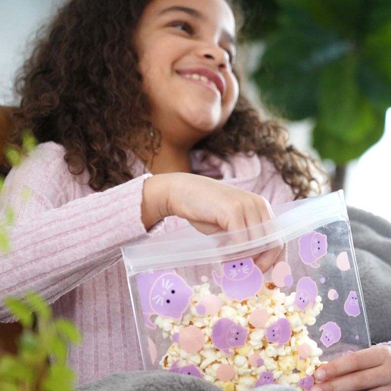 Pack de 4 Bolsas Reutilizables Para Snacks Gato-Unicornio-5
