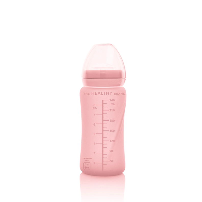Mamadera De Vidrio Healthy 240ml Rosado-1