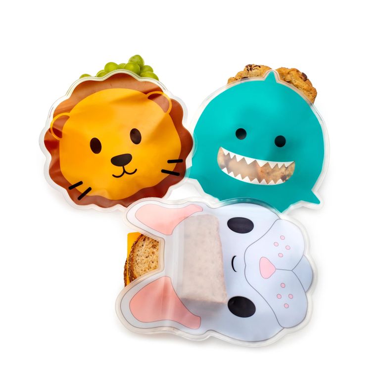 Pack De 6 Bolsas Reutilizables Para Snacks-2
